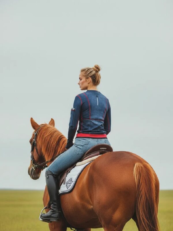 Versatile Athletic Top for Biking & Horseback Riding