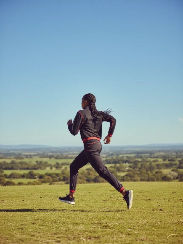 Striped Activewear for Running & Outdoor Adventures